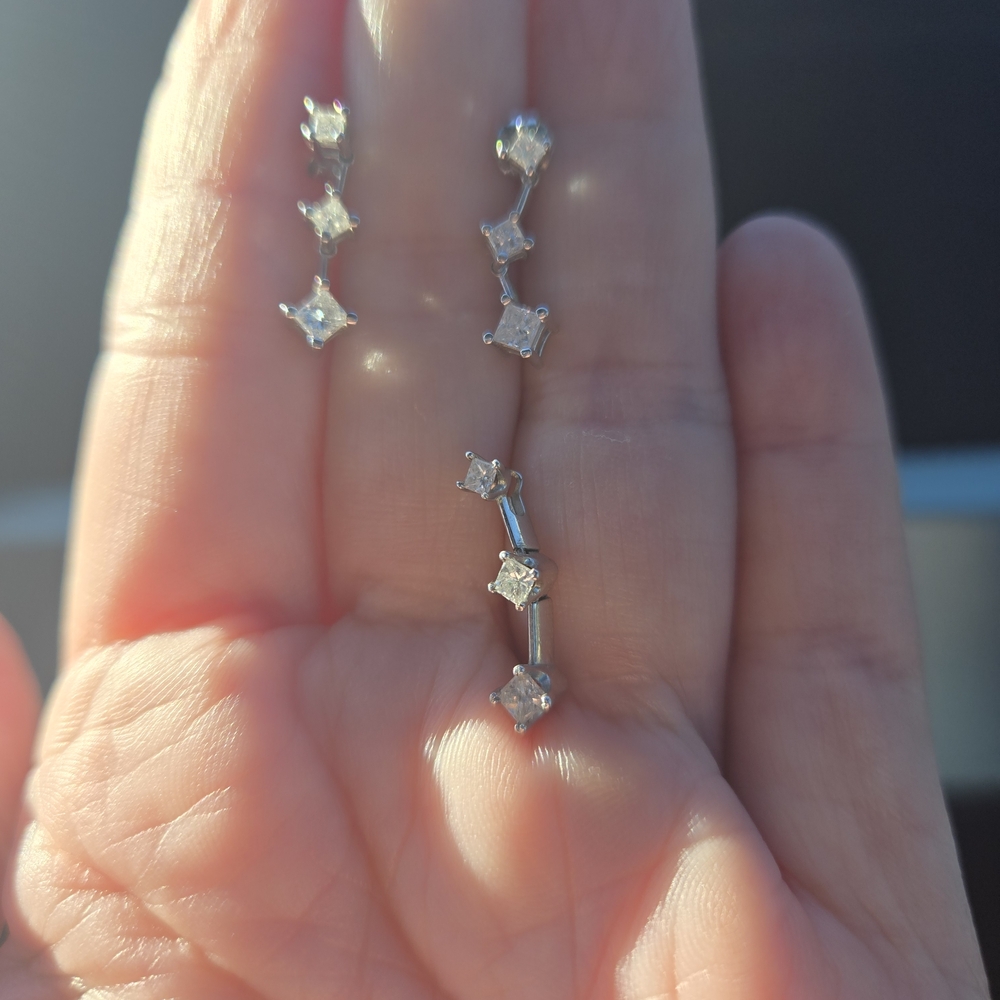 Past Present Future Set White Gold